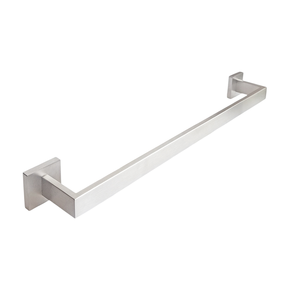 Porta Toalhas Banho Escovado Quadrado Slim