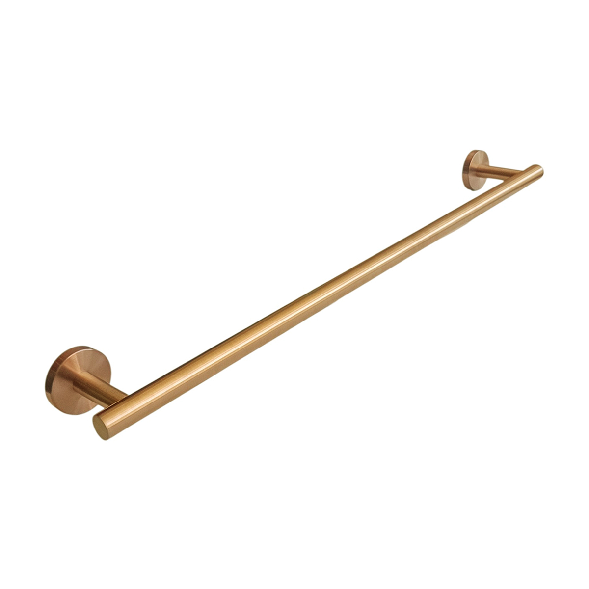 Porta Toalhas Banho Rose Gold Fosco Redondo Slim