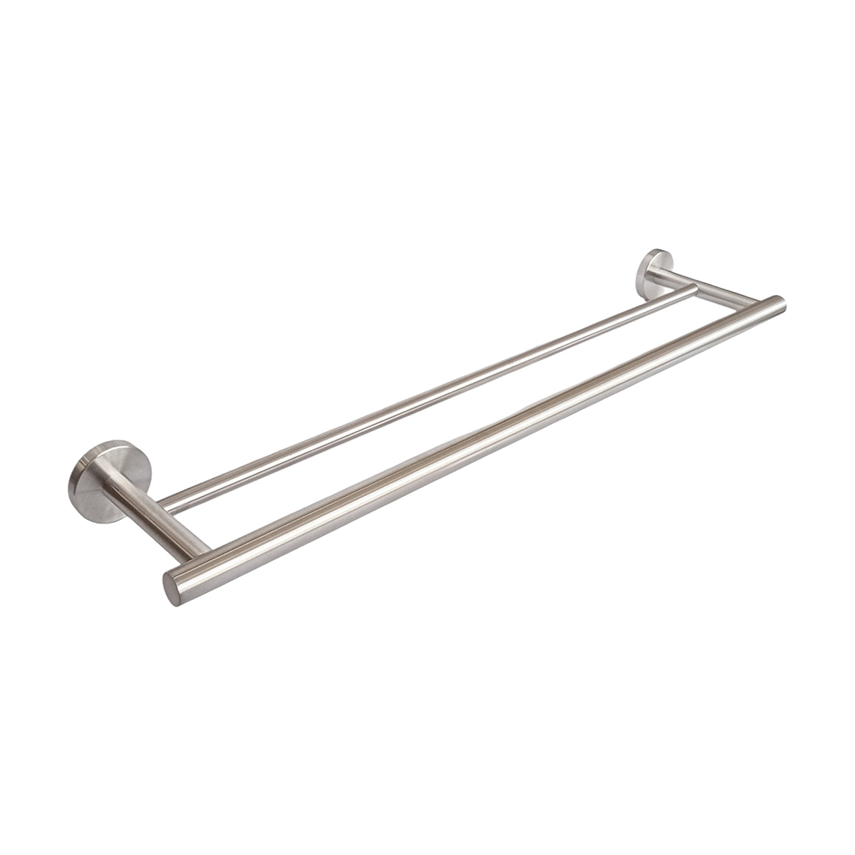 Porta Toalhas Duplo Escovado Redondo Slim