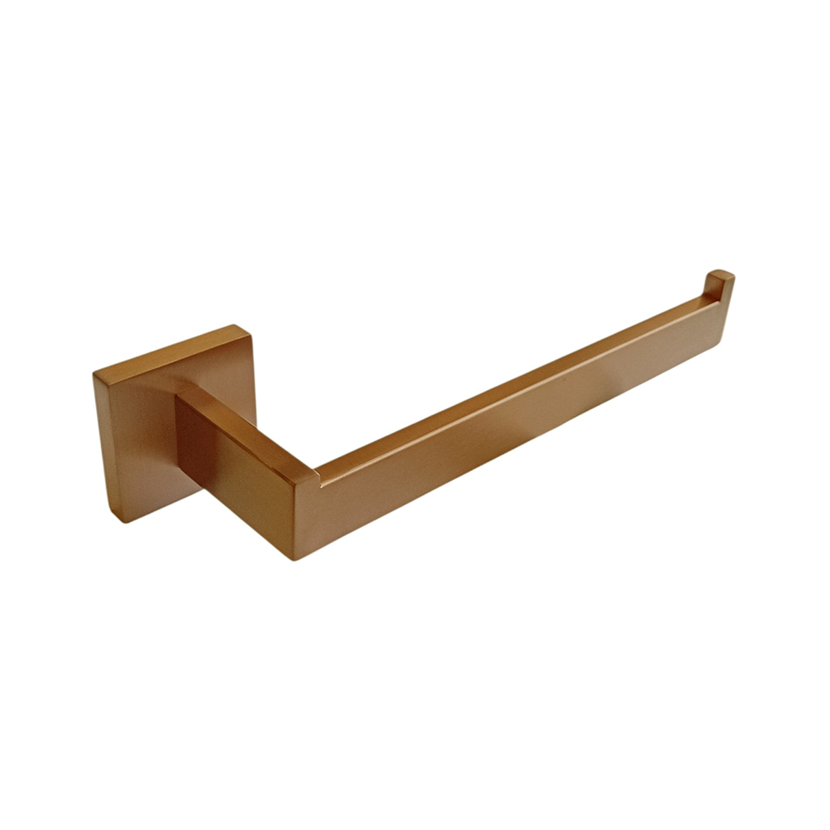 Porta Toalhas Rosto Rose Gold Fosco Quadrado Slim